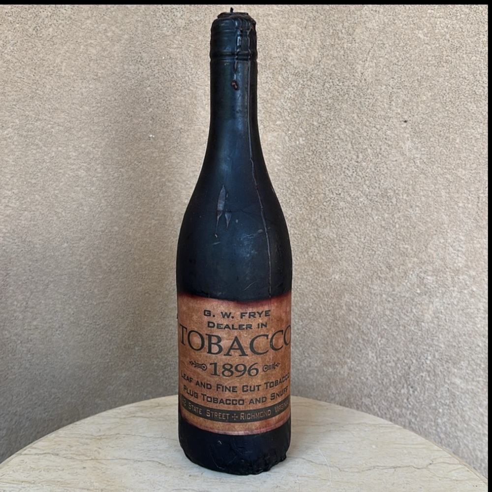 Vintage Tobacco Bottle Decor made by artist